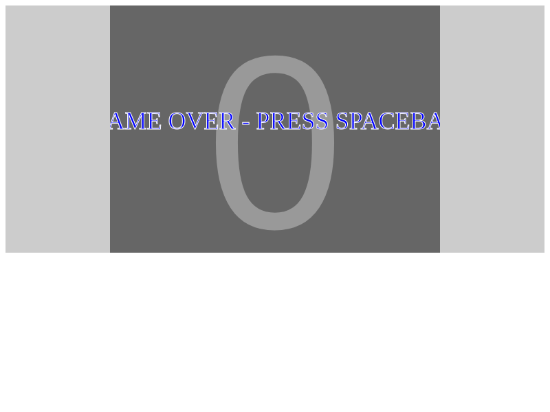 Game screen for HTML5 Snake